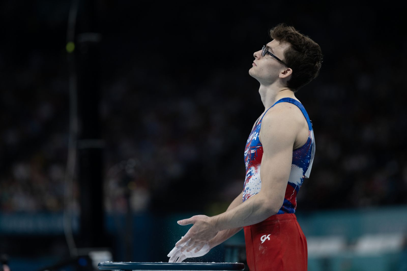 Stephen Nedoroscik in glasses