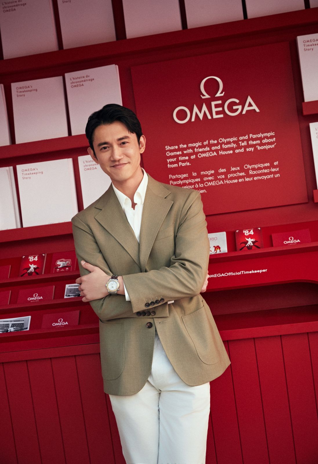 吳慷仁前往Omega House現場參觀。(Photo: Omega)