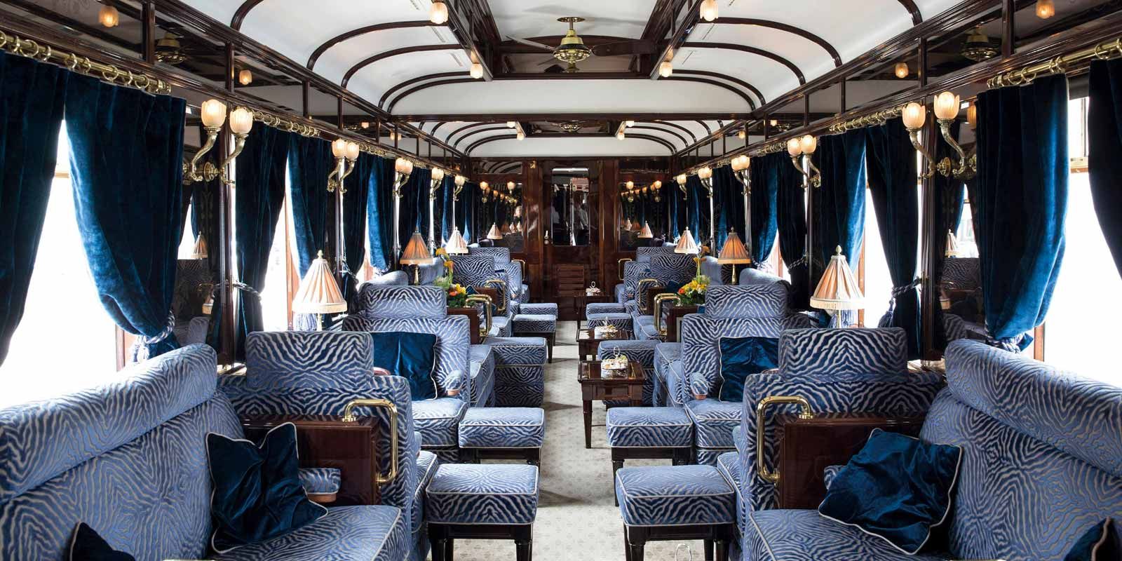 บรรยากาศภายในรถไฟ Venice Simplon-Orient-Express (ภาพ: Belmond)