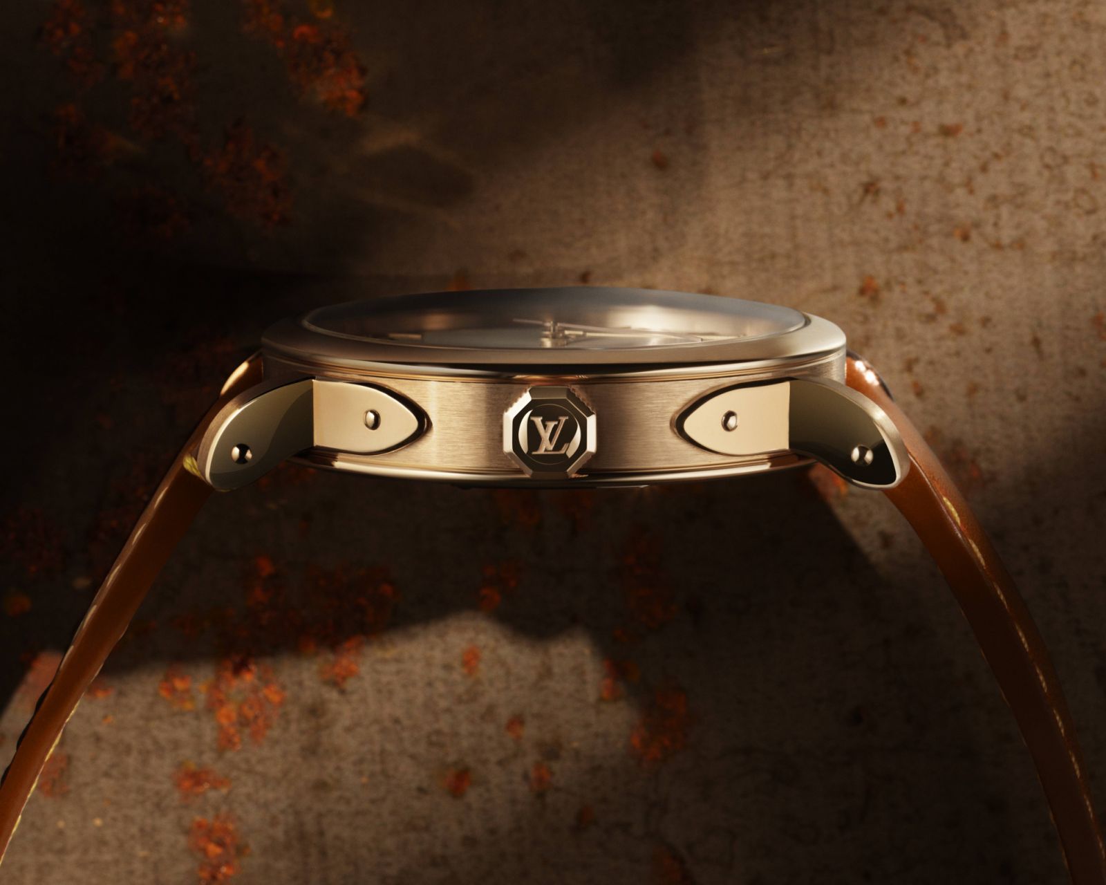 The lugs pays homage to Louis Vuitton’s heritage