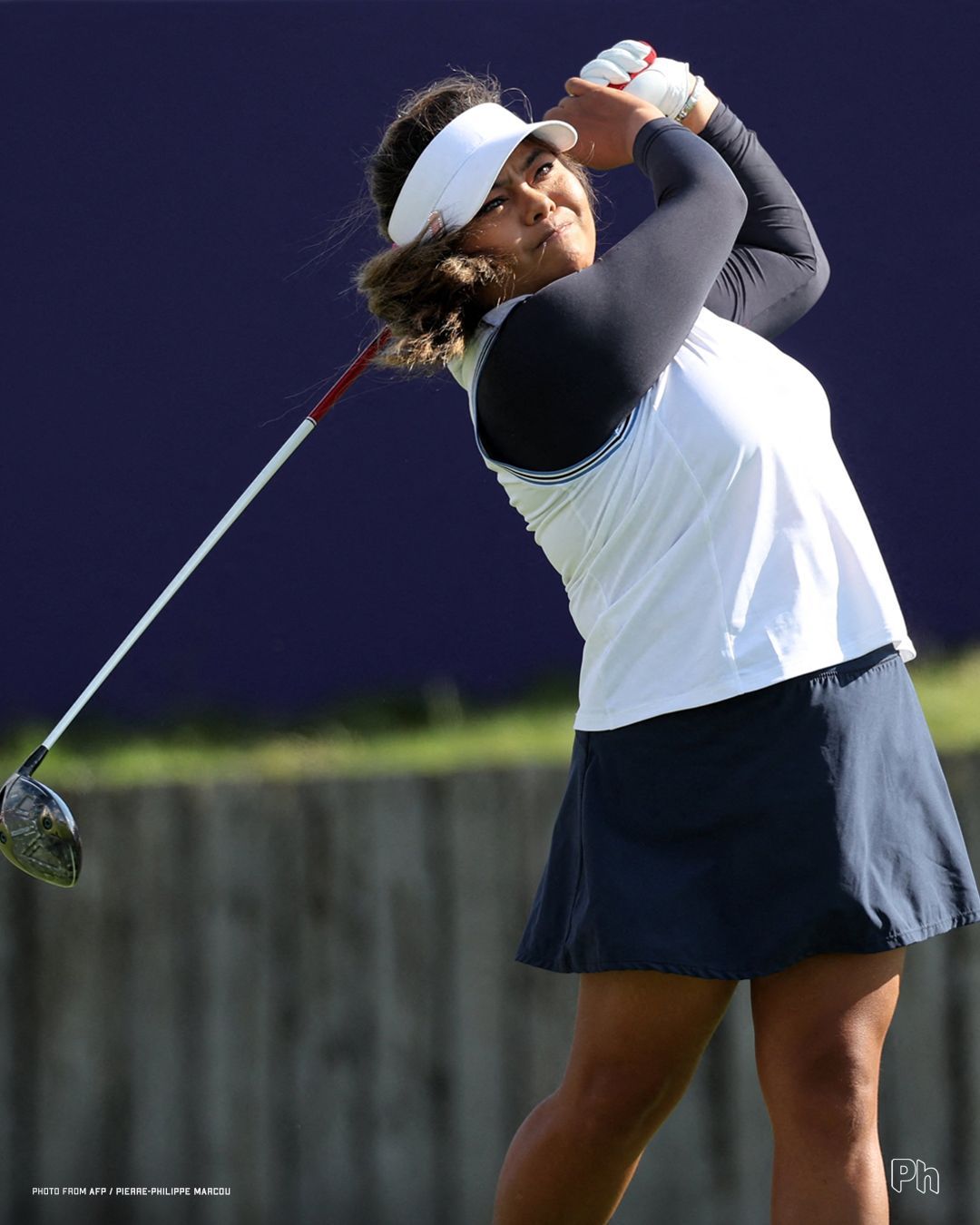 Dottie Ardina records her own personal tournament-best 4-under-par 68 in Paris (Photo: X / @pholympicteam)