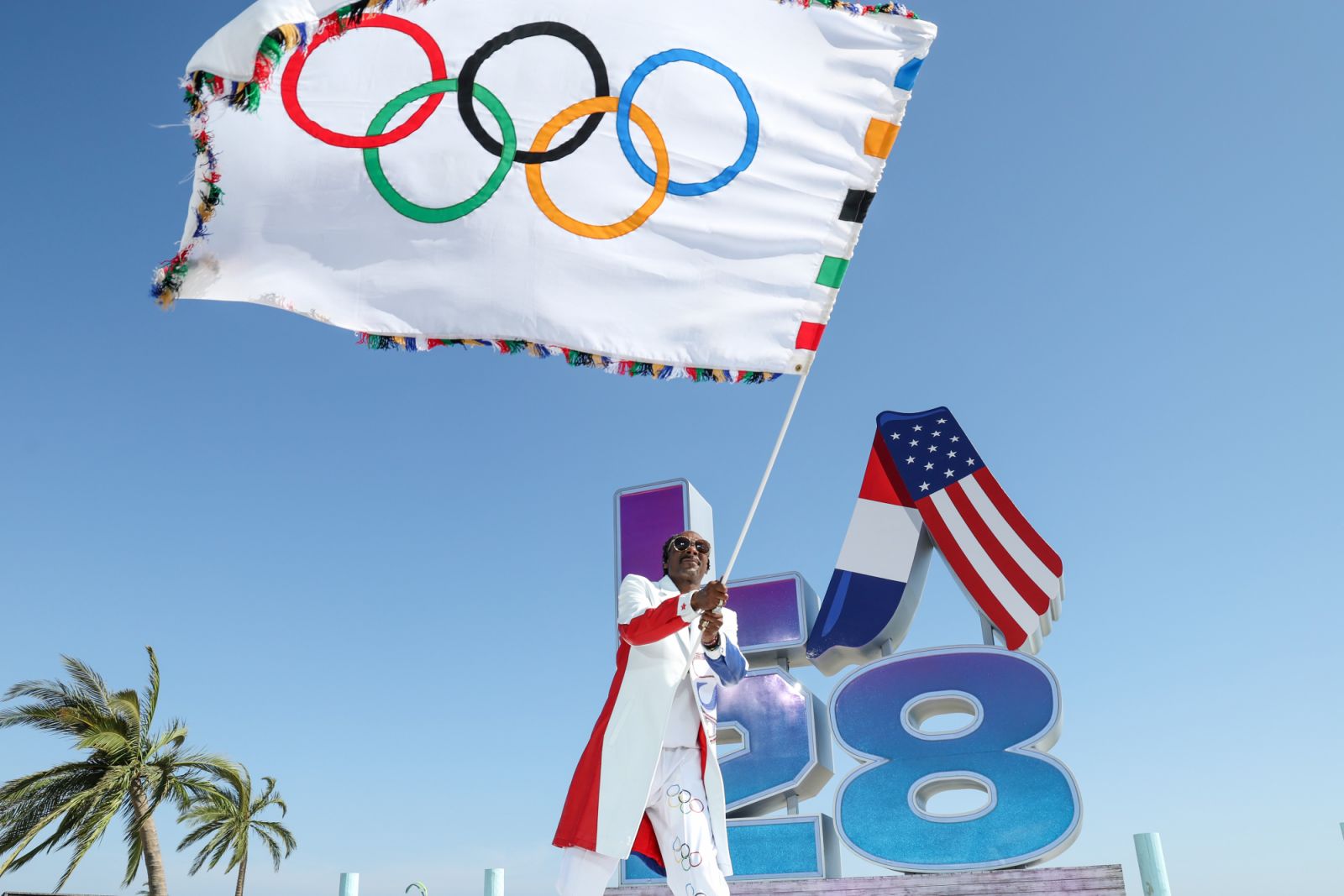 UNSPECIFIED: (EXCLUSIVE COVERAGE) In this image released on August 11, Snoop Dogg performs at the LA28 Olympic Games Handover Celebration. (Photo by Kevin Mazur/Getty Images for LA28)
