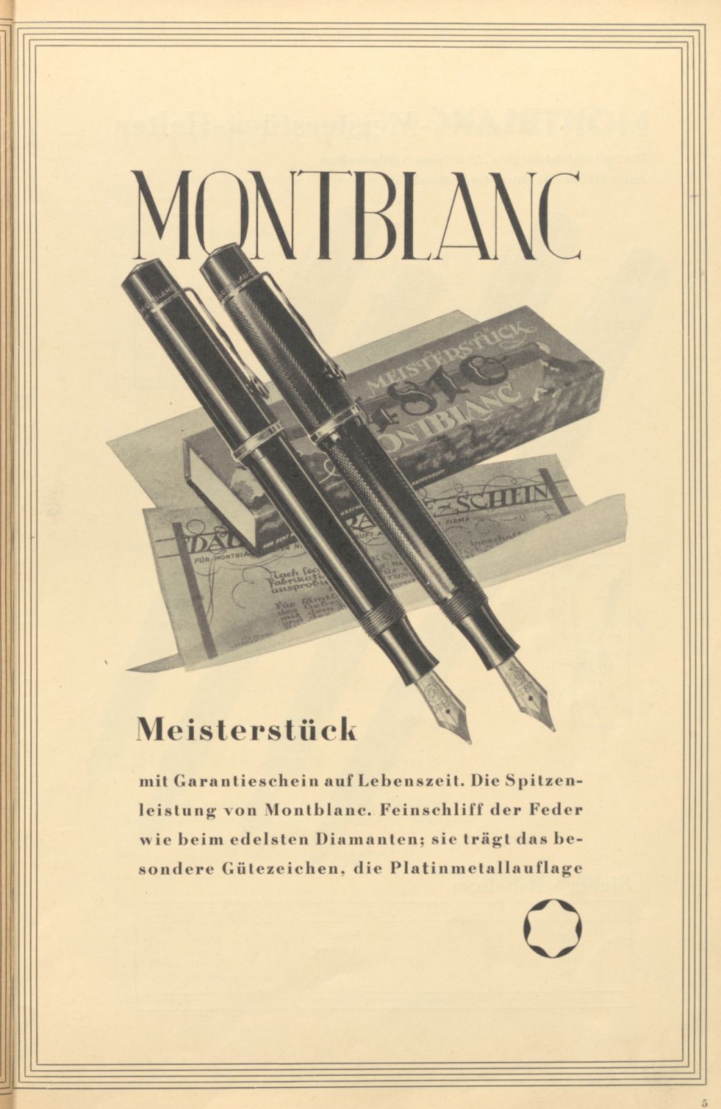 Montblanc Meisterstück ปี 1936 (ภาพ: Montblanc)