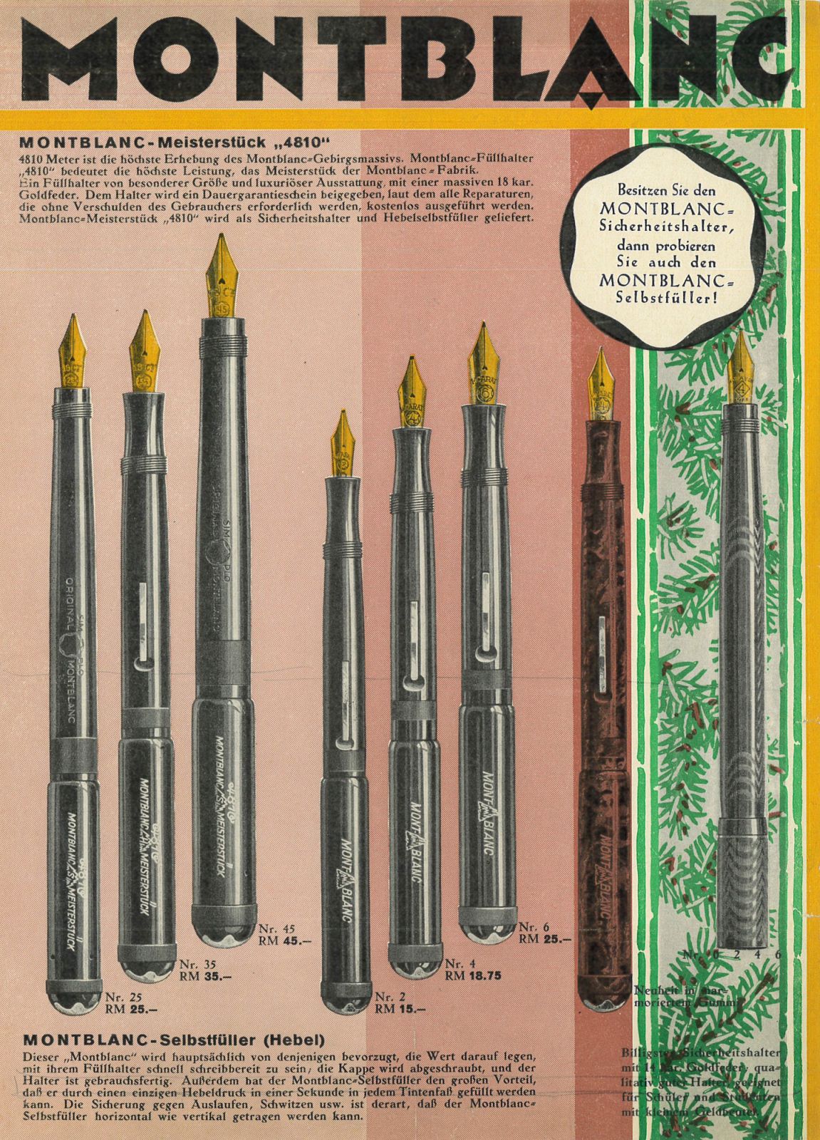Montblanc Meisterstück ปี 1927 (ภาพ: Montblanc)