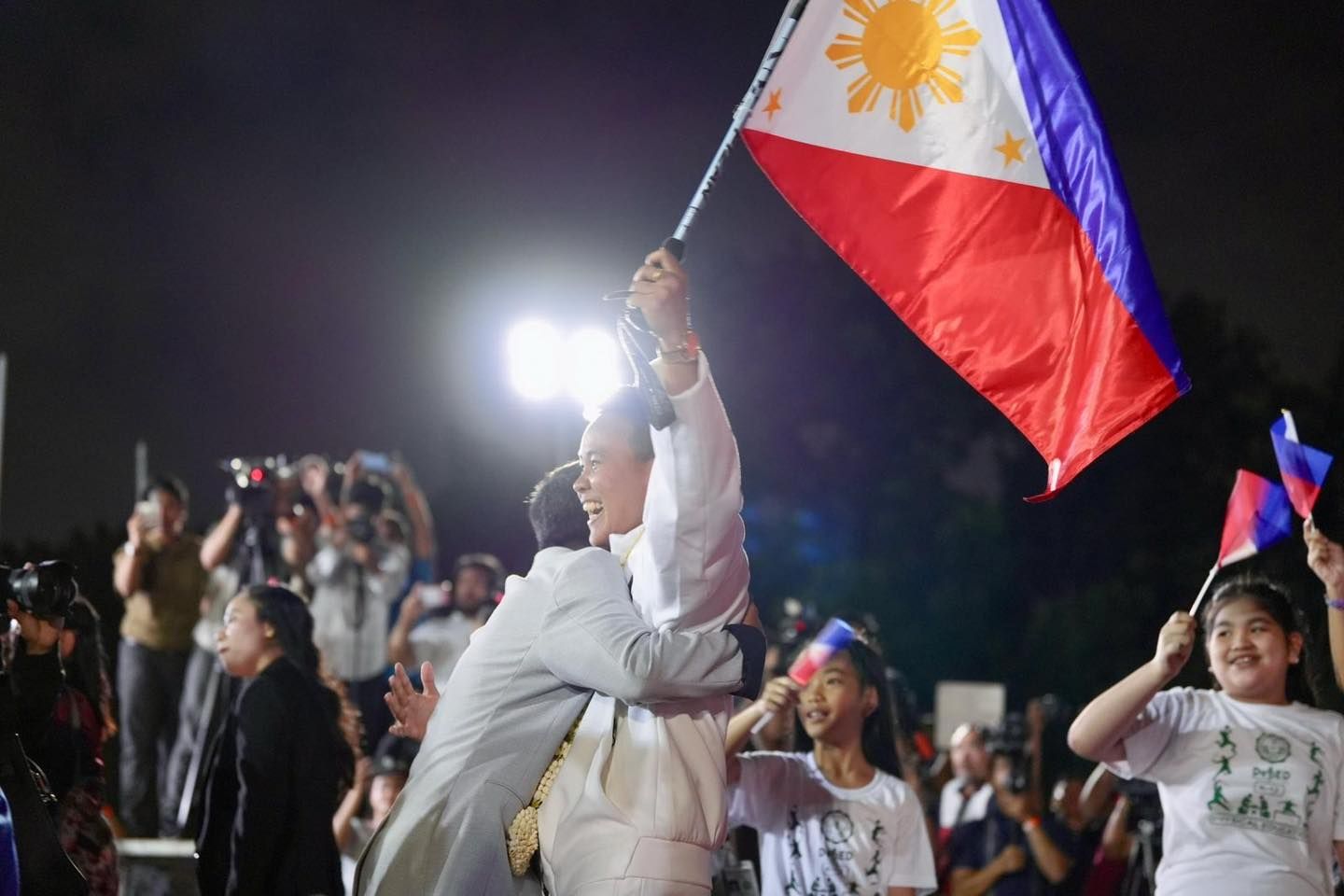 Carlos Yulo and Team Philippines on August 13, 2024 (Photo: Presidential Communications Office)