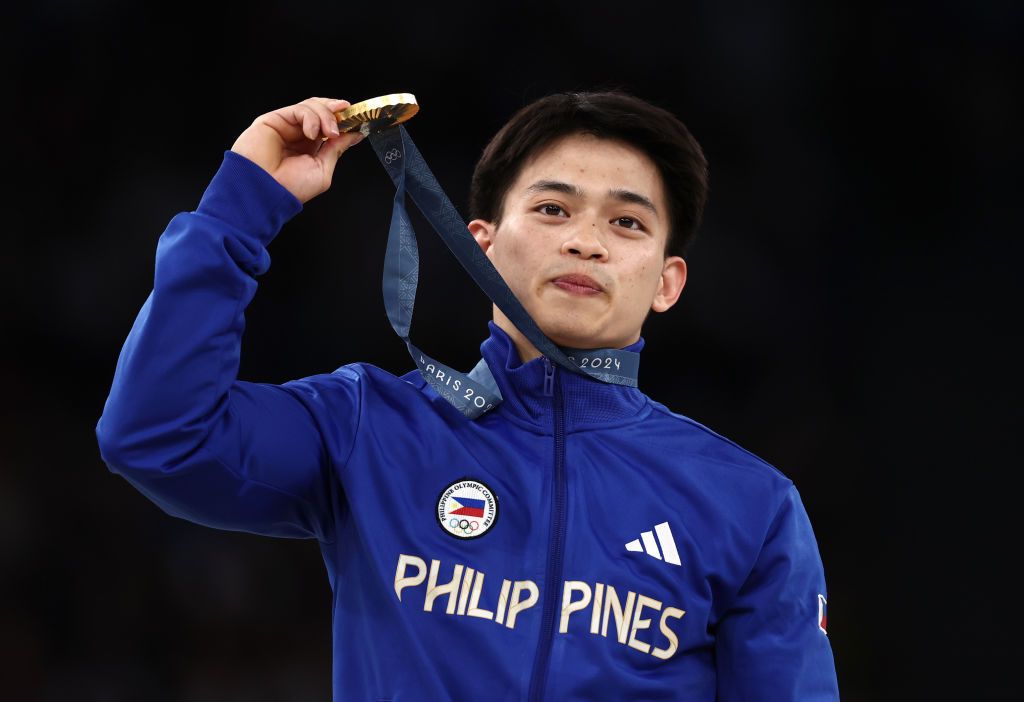 Carlos Yulo bags two golds at Paris 2024 Olympic games (Photo: Naomi Baker/Getty Images)