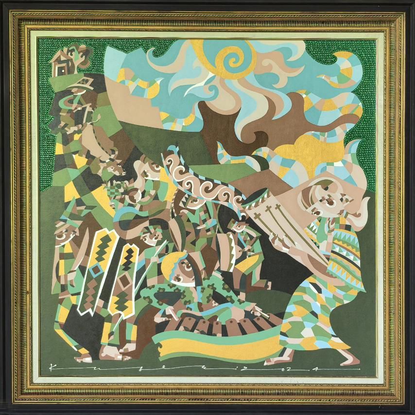 ‘Land of Premise 2’ by Kublai Millan explores the intricate history and untapped potential of Mindanao (Photo: The Manila Hotel)