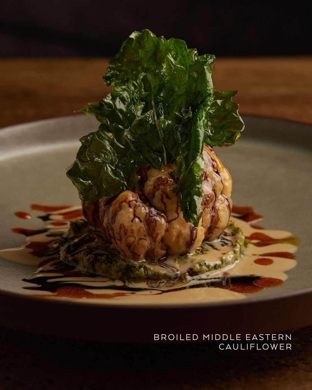 A common dish in Middle Eastern cuisine, Aniba’s cauliflower dish pays homage to the flavours of home (Photo: Aniba) best Middle Eastern restaurants Singapore