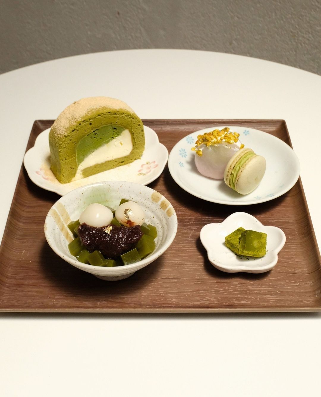 A matcha dessert platter (Photo: Instagram / @kaiyuki.ice)
