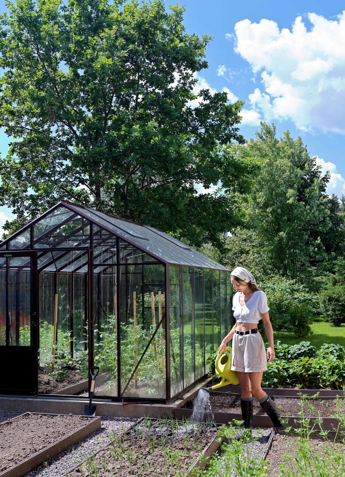 A vegetable garden plot to grow seasonal vegetables