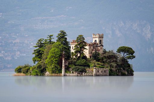The Isola di Loreto on Iseo Lake, Italy (Photo: Getty Images)