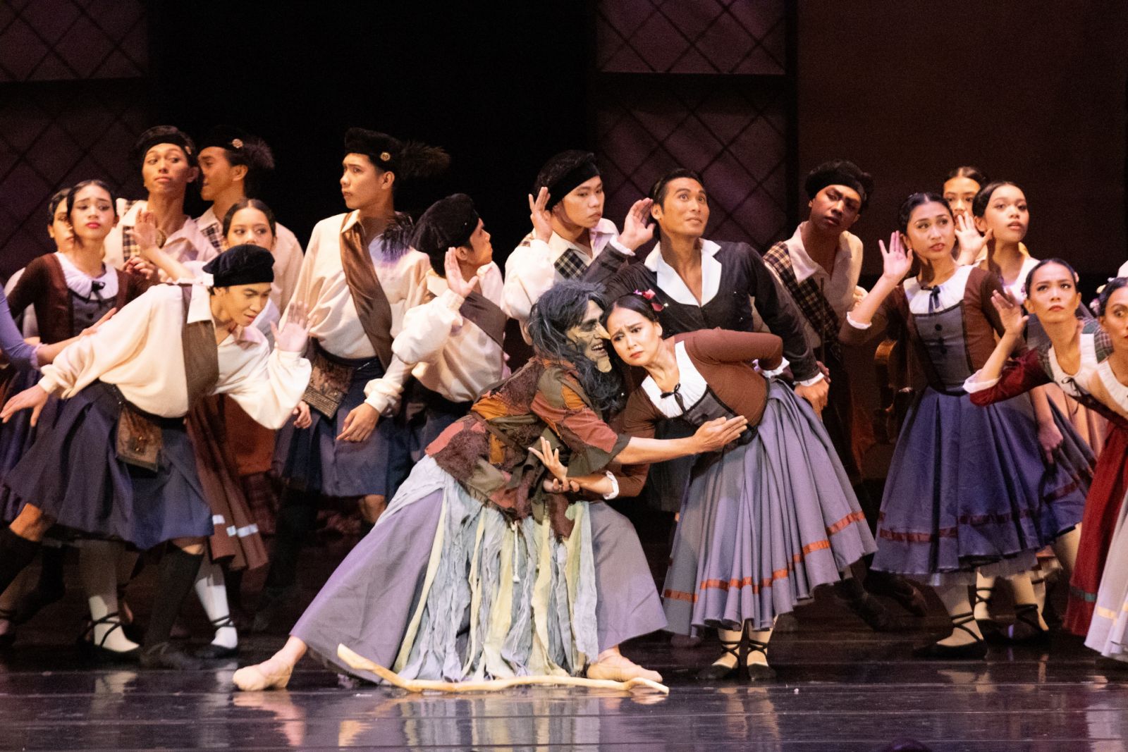 Madge’s foreboding presence at the engagement party of James and Effie introduces an unexpected twist to the celebration in Ballet Philippines’ La Sylphide