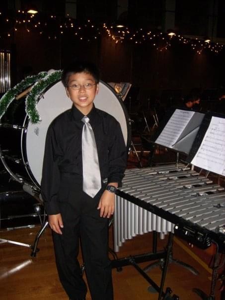 Young Leung performs at a Christmas concert (Photo: Elliot Leung)