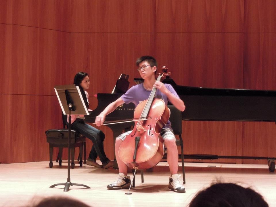 Leung attended a cello studio lesson when he was studying in high school (Photo: Elliot Leung)
