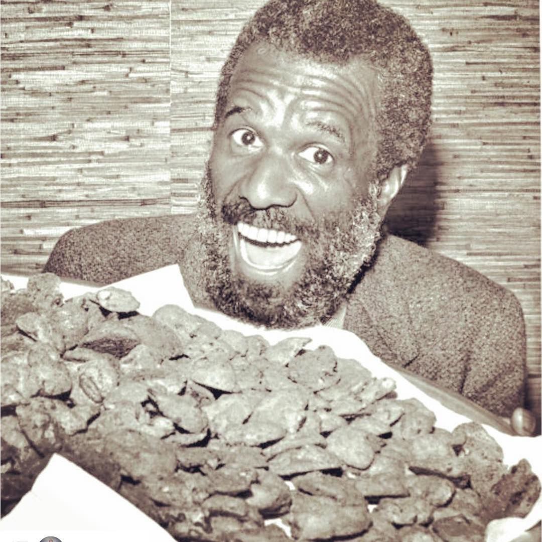 Famous Amos founder Wally Amos with cookies