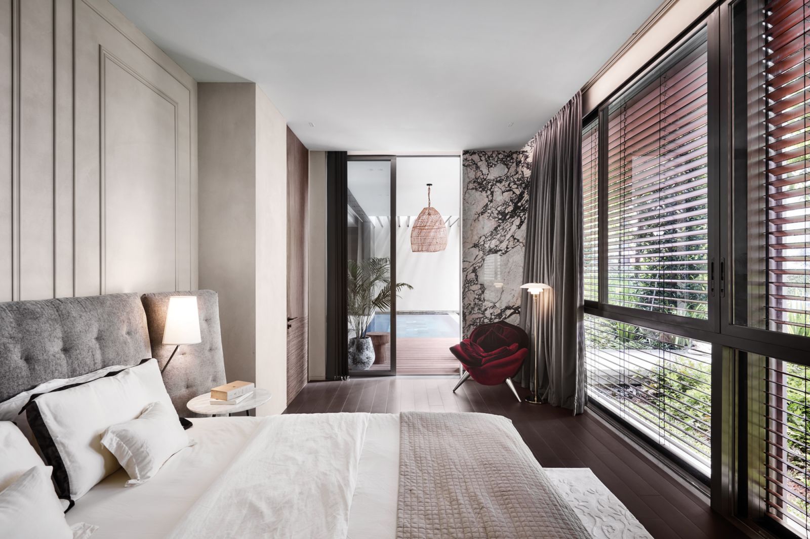 This bedroom is a restful sanctuary