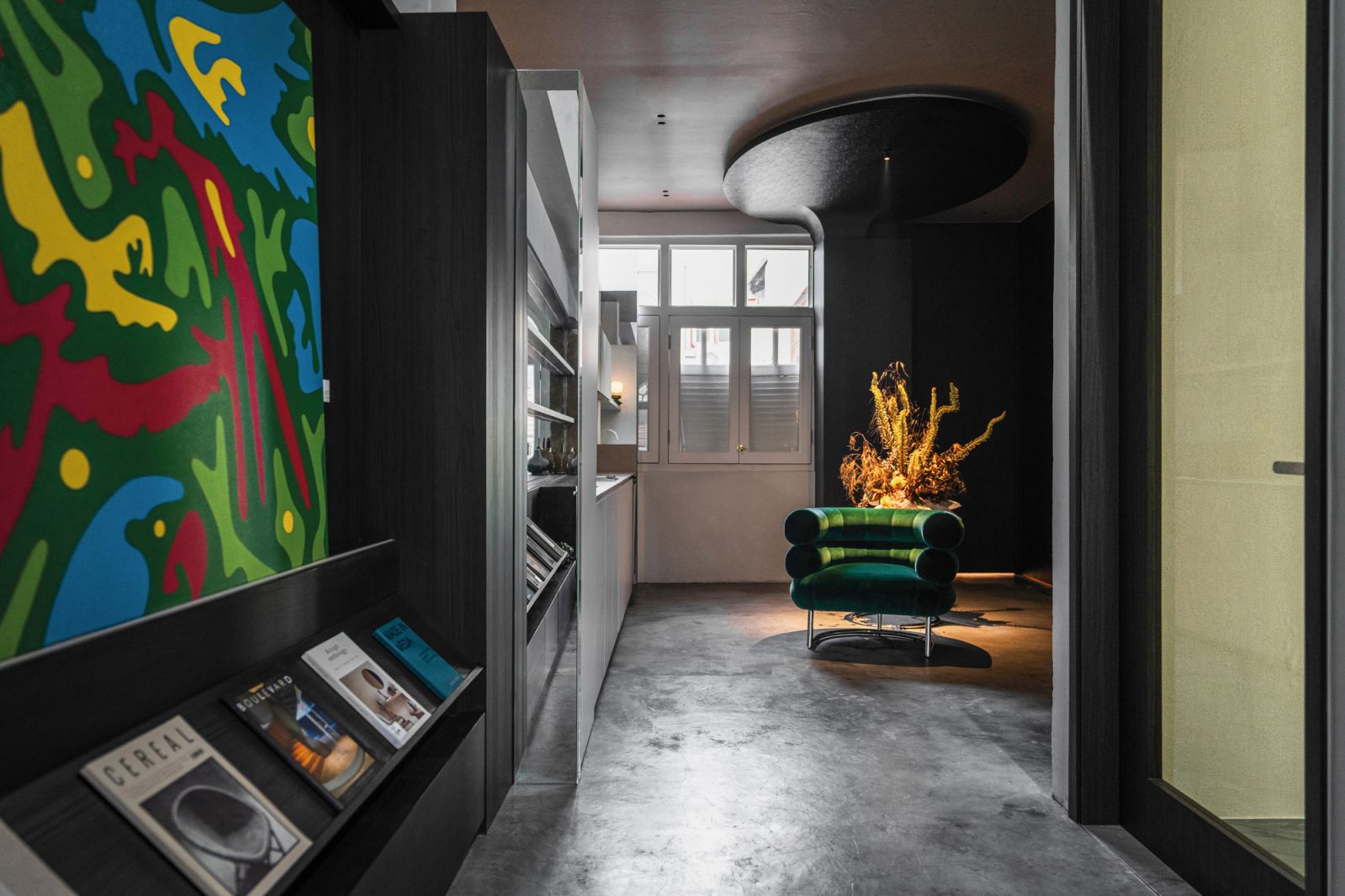 The atelier’s library