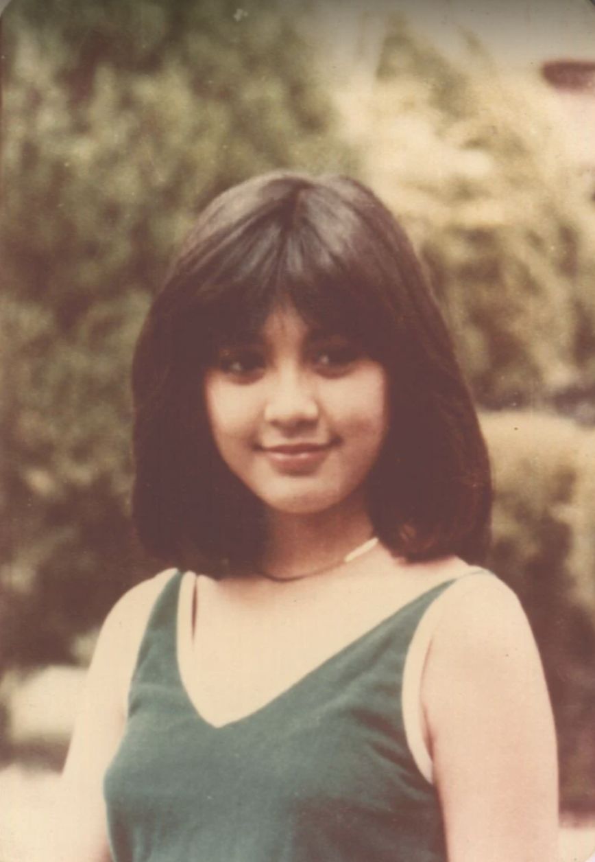 14-year-old Sharon Cuneta in a tennis outfit (Photo: Sharon Cuneta)