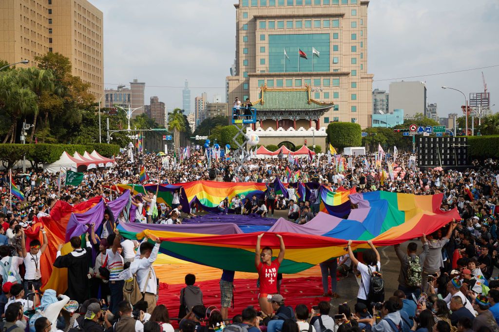 在過去,婚姻平權的議題曾是每年台灣同志大遊行的重要議題,在過去,婚姻平權曾是每年台灣同志大遊行的重要議題。(Photo: Getty Images)