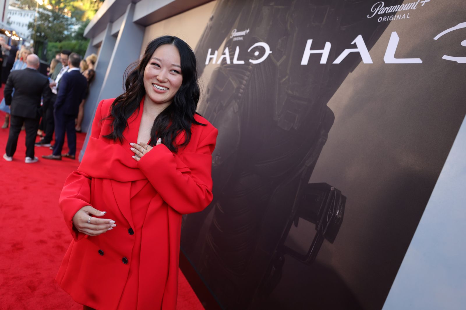 LOS ANGELES, CALIFORNIA - MARCH 23: Yerin Ha attends the premiere of the Paramount+ new series "HALO" at Hollywood Legion Theater on March 23, 2022 in Los Angeles, California. (Photo by Matt Winkelmeyer/Getty Images)