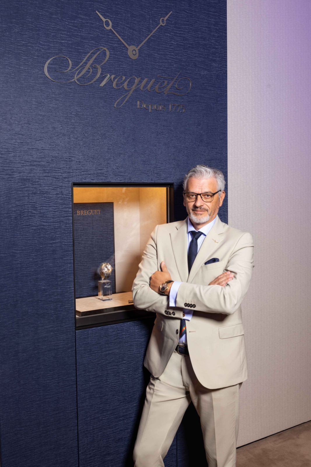 Lionel a Marca特地前來台灣參與寶璣台北101開幕。(Photo: Breguet)