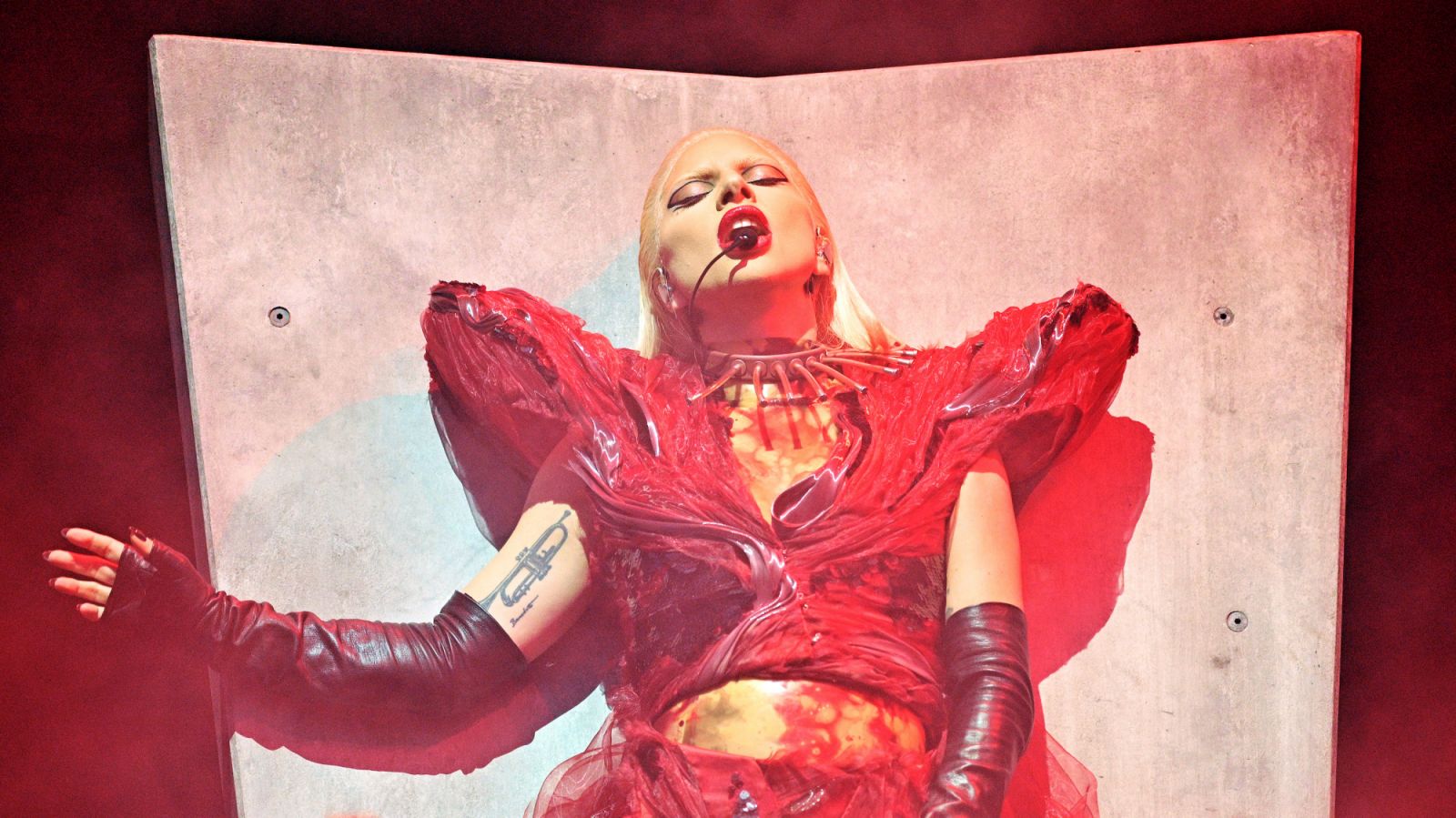 LONDON, ENGLAND - JULY 29: (Exclusive Coverage) Lady Gaga performs on stage during The Chromatica Ball Summer Stadium Tour at Tottenham Hotspur Stadium on July 29, 2022 in London, England. (Photo by Samir Hussein/Getty Images for Live Nation )