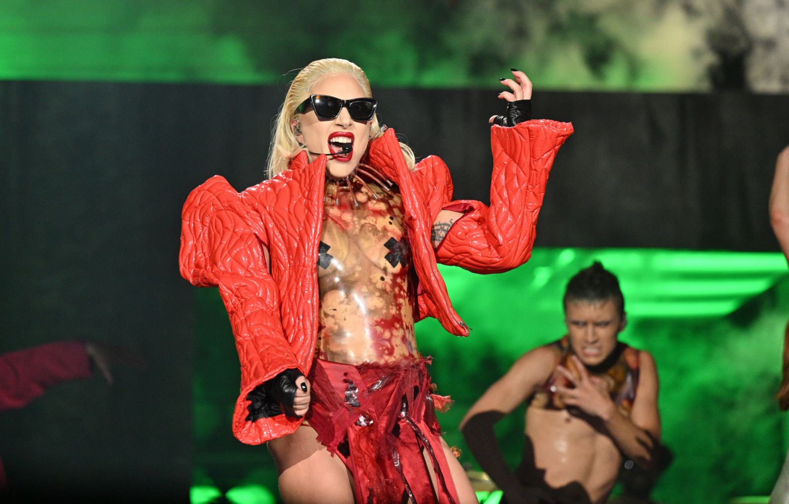 LONDON, ENGLAND - JULY 29: (Exclusive Coverage) Lady Gaga performs on stage during The Chromatica Ball Summer Stadium Tour at Tottenham Hotspur Stadium on July 29, 2022 in London, England. (Photo by Samir Hussein/Getty Images for Live Nation )