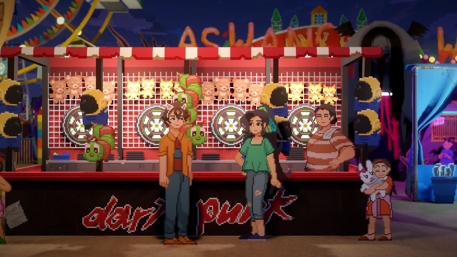 The characters of 'Until Then' at the carnival