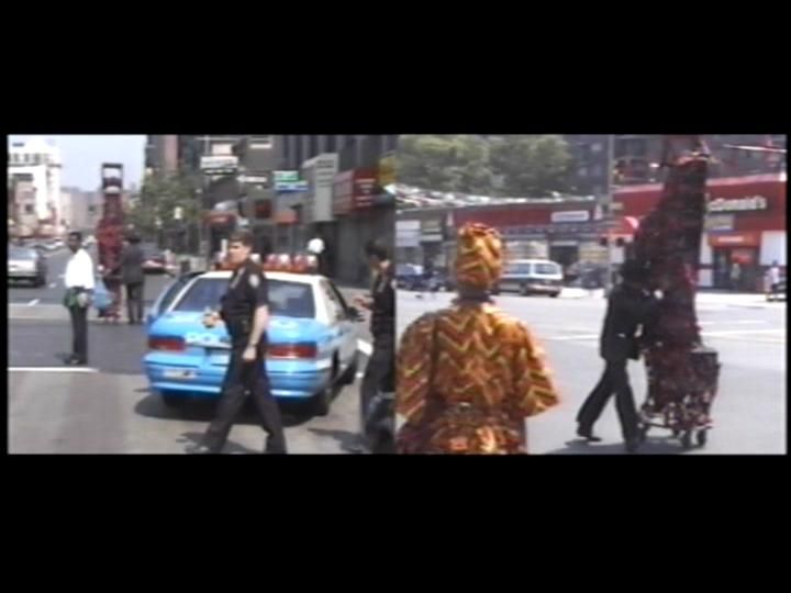 Still's from Ward's 'Pushing Savior' (1996) (Photo: courtesy the artist and Lehmann Maupin Gallery)