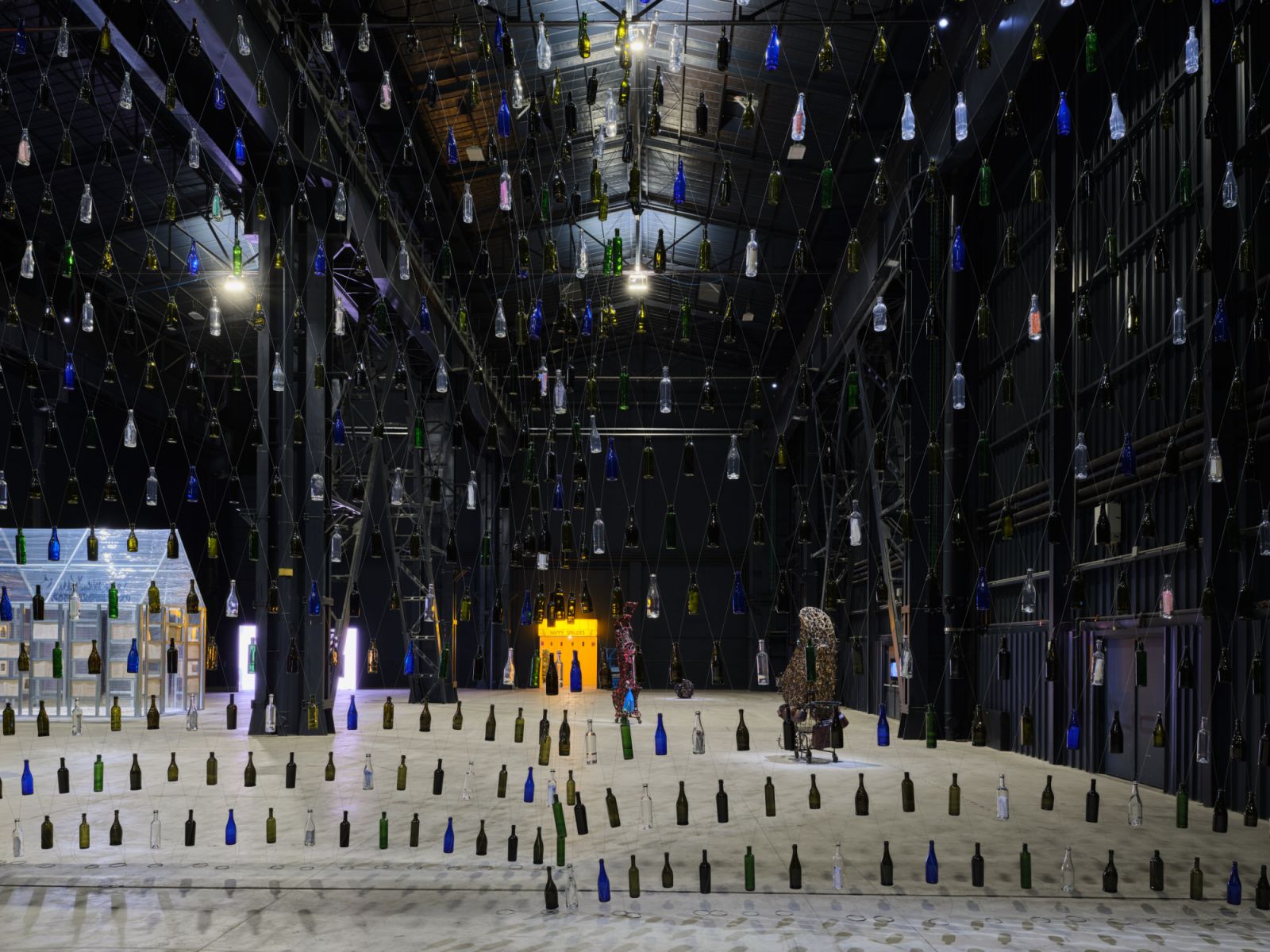 Installation view of Ward's "Ground Break" at Pirelli HangarBicocca, Milan (2024) (Photo: Agostino Osio, courtesy Lehmann Maupin and the artist)