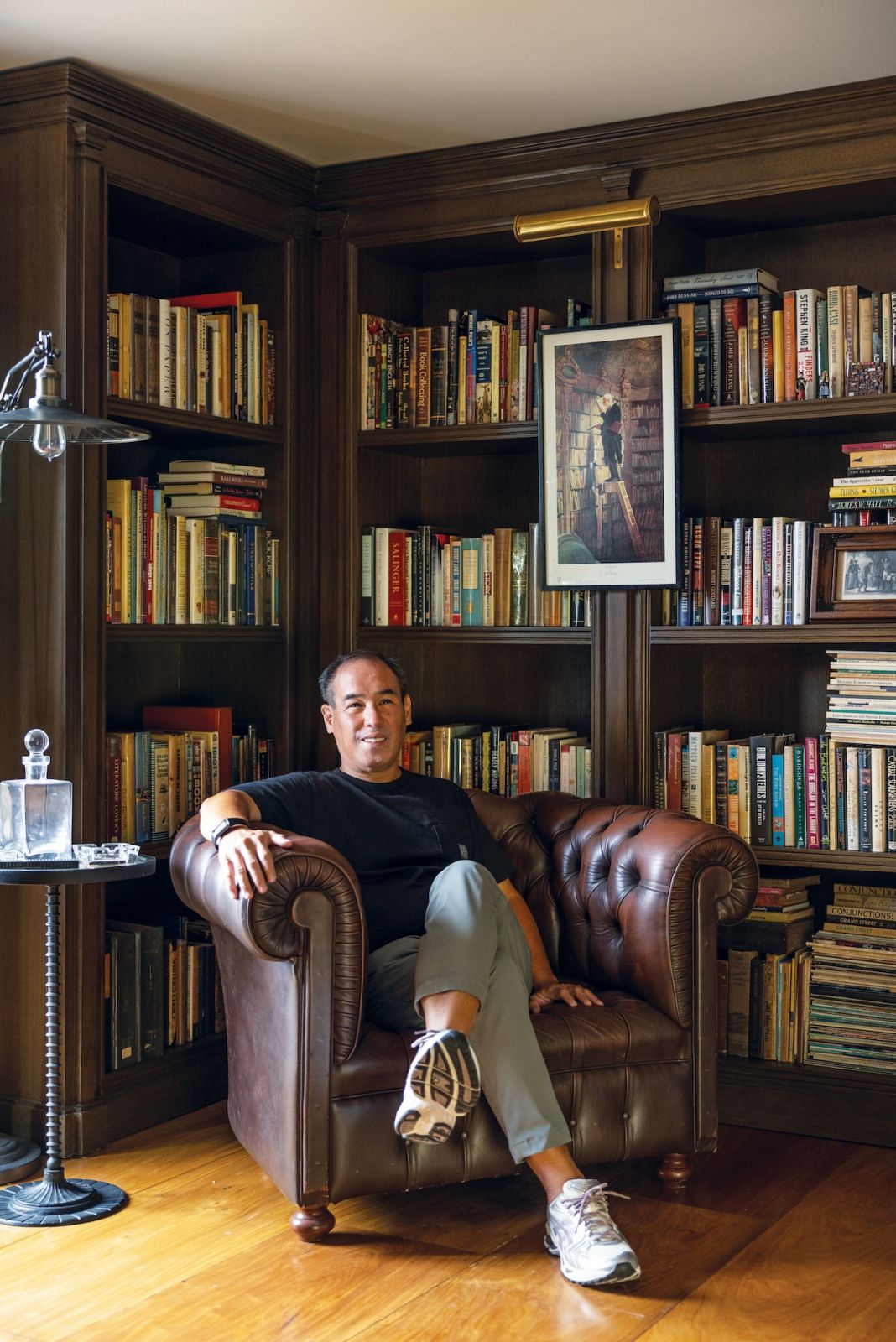 Chris Lichauco in his man cave