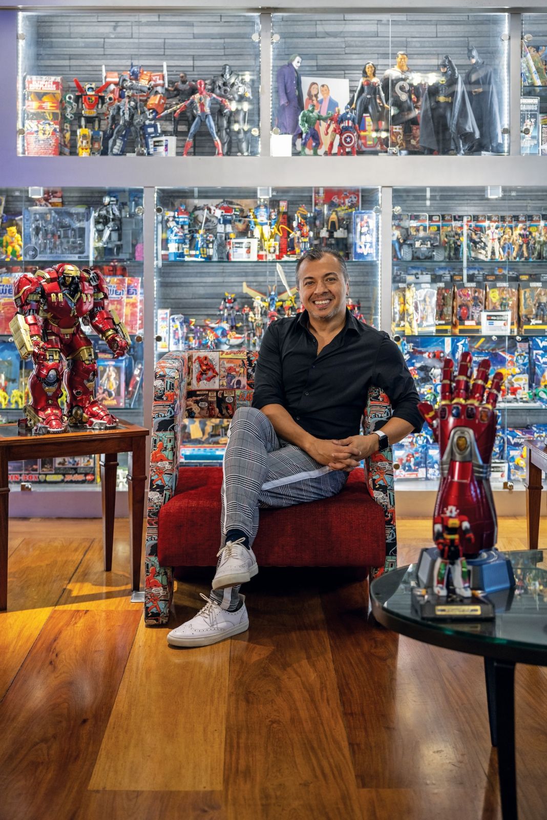Mahesh Mirpuri in his man cave