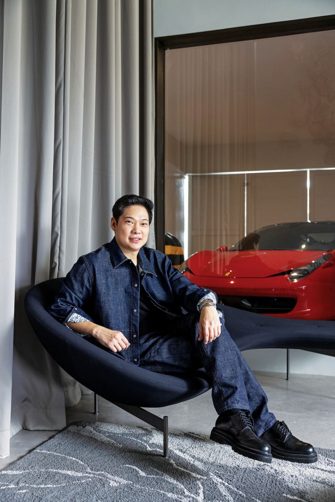 Richmond Yu in his man cave