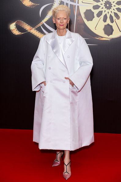 MARRAKECH, MOROCCO - NOVEMBER 25: Actress Tilda Swinton attends the ceremony for the 20th annual Marrakech International Film Festival on November 25, 2023 in Marrakech, Morocco. (Photo by Marc Piasecki/WireImage)