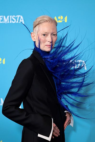 NEW YORK, NEW YORK - FEBRUARY 27: Tilda Swinton attends the "Problemista" New York Screening at Village East Cinema on February 27, 2024 in New York City. (Photo by Dimitrios Kambouris/Getty Images)