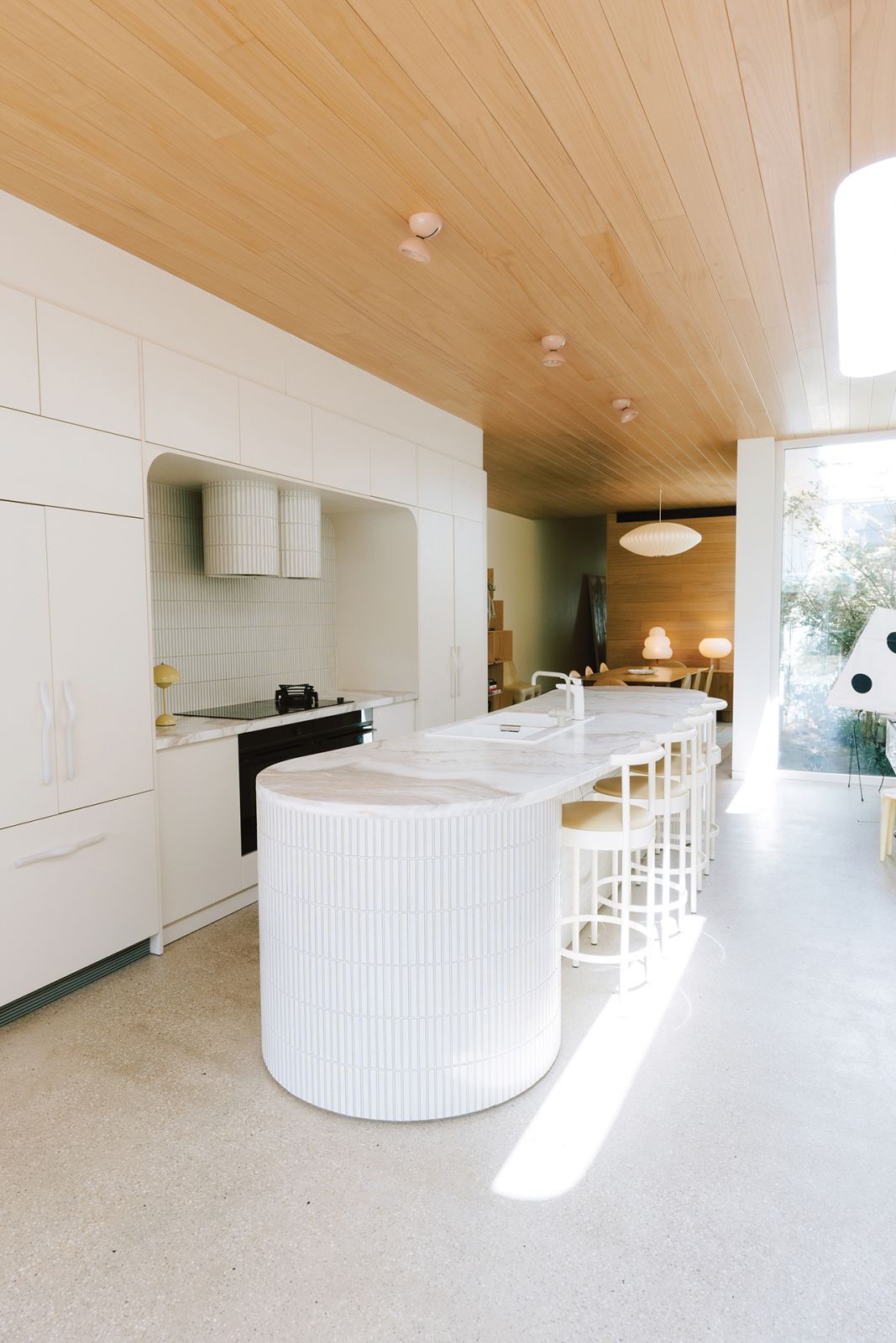 The kitchen in Martine and Cliff Ho’s home