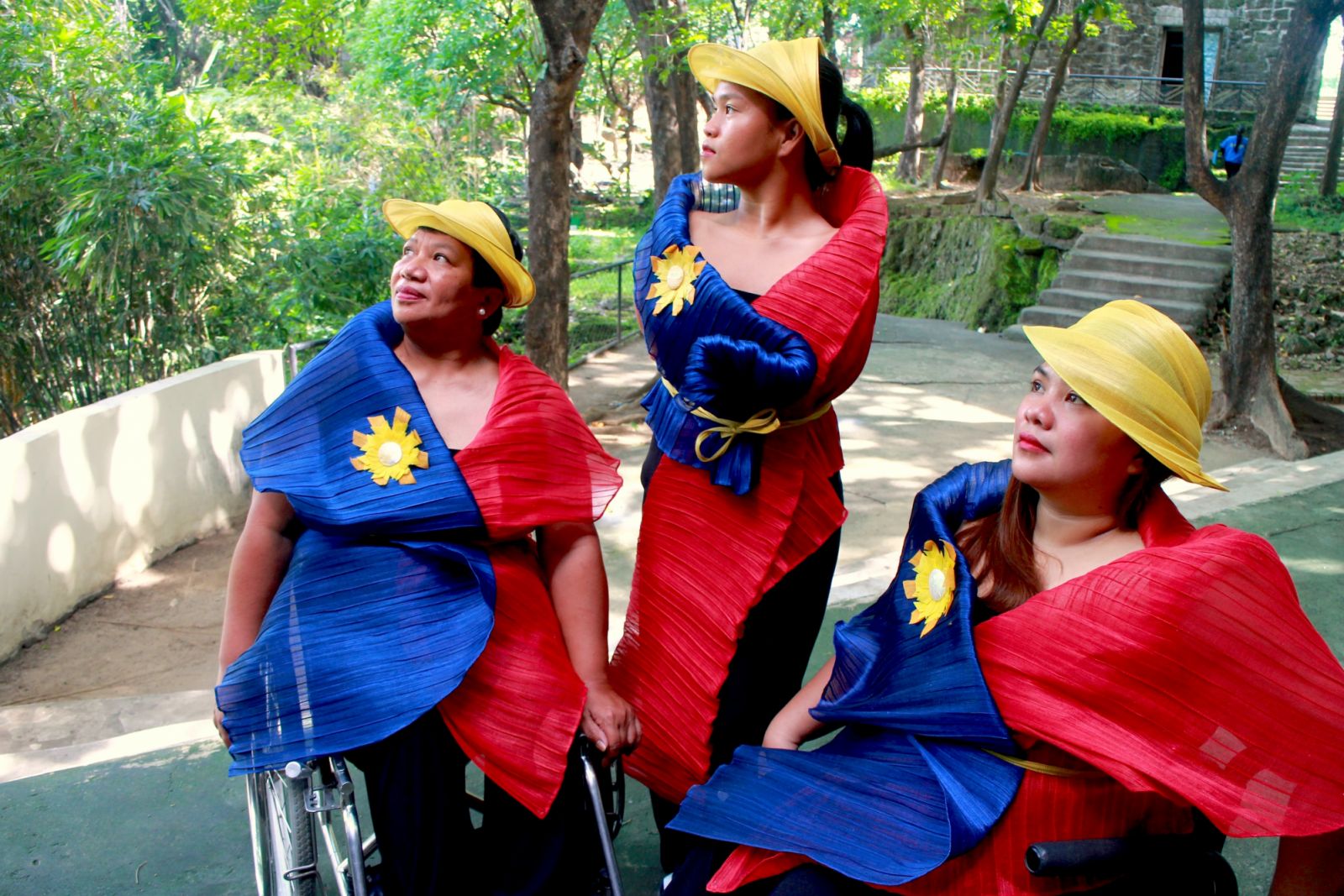 Paralympians Agustina Bantiloc, Angel Otom, and Cendy Asusano (Photo: Ditta Sandico)