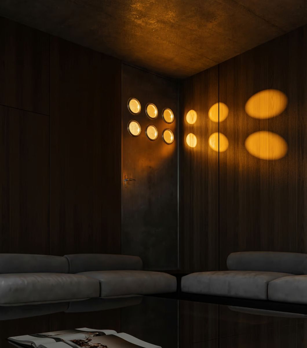 The immersive listening room with OJAS speakers (Photo: Instagram / @designboom)