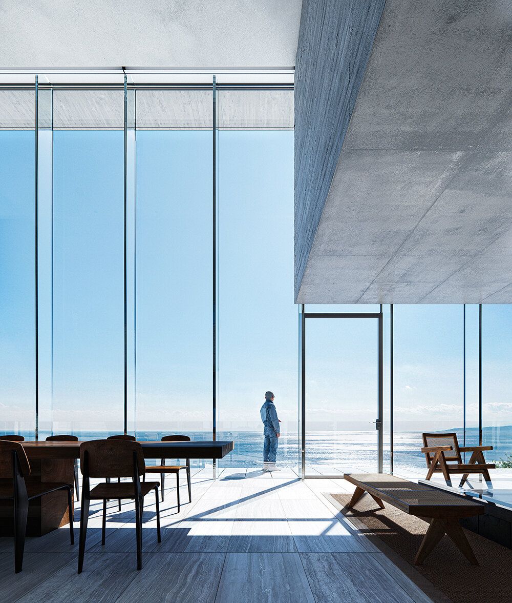 Unimpeded views of Mount Fuji through the floor-to-ceiling windows (Photo: Instagram / @notahotel_official)