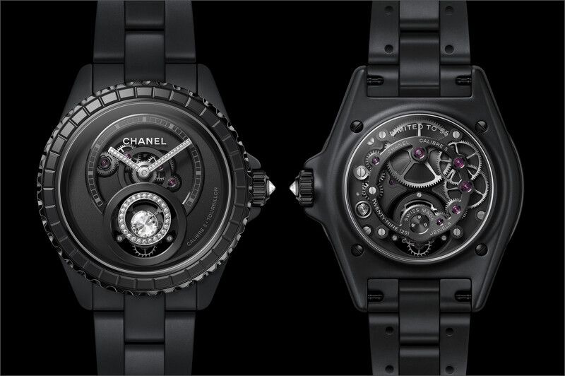 Chanel J12鑽石陀飛輪腕錶Chanel
