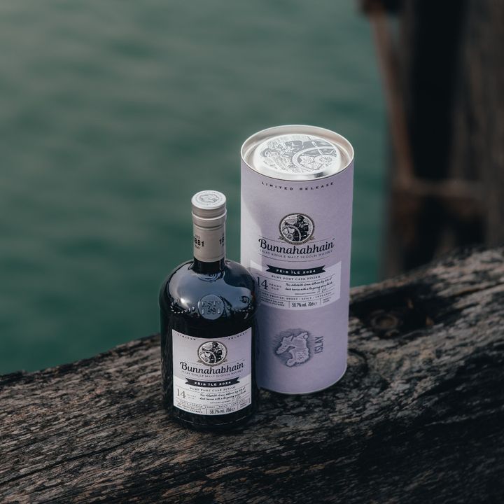 A bottle of the 14 Year Old Ruby Port Cask Finish (Photo: Instagram / @bunnahabhain)