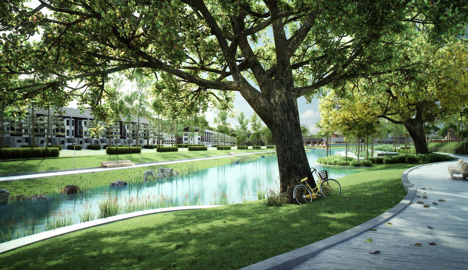 Treelined boulevards are a hallmark of Tropicana Aman (Photo: Artist's impression)