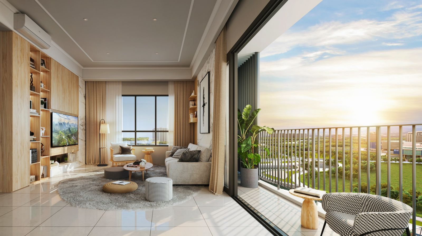 Large balconies in SouthPlace 2 overlook stunning views (Photo: Artist's impression)