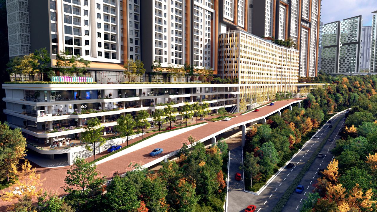 Myriad retail opportunities to revitalise the area (Photo: Artist’s impression)