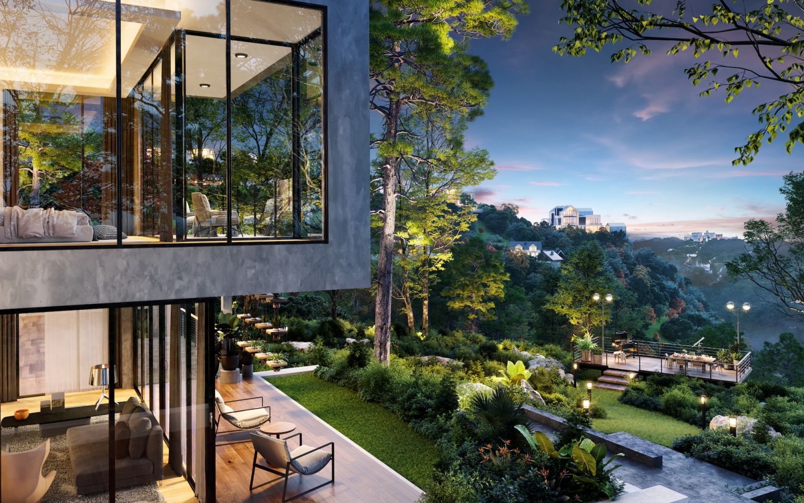 Stunning views of nature from your personalised villa Photo: Artist's impression)