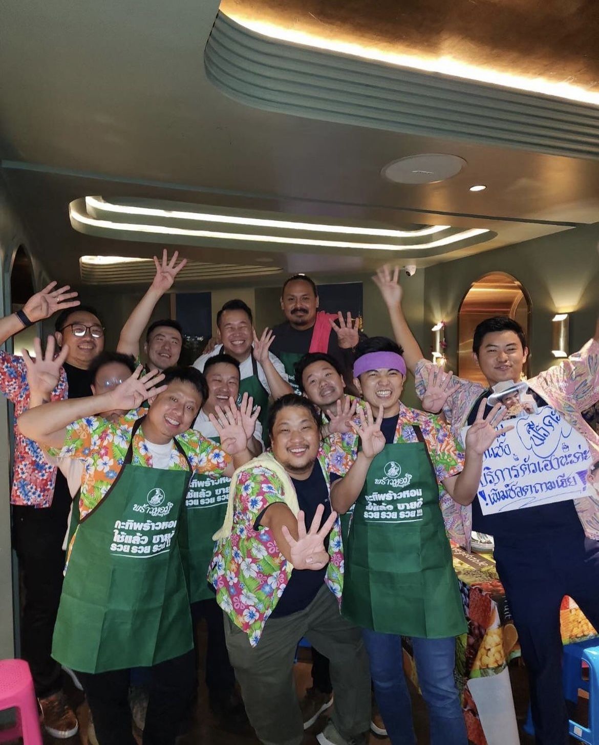 Participating chefs at Nusara's 4th anniversary party