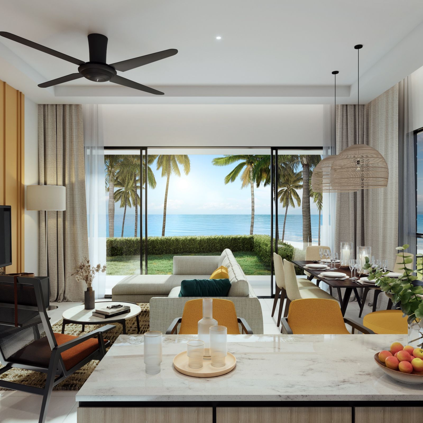 Spaces open up to the pleasing view (Photo: Artist’s impression)