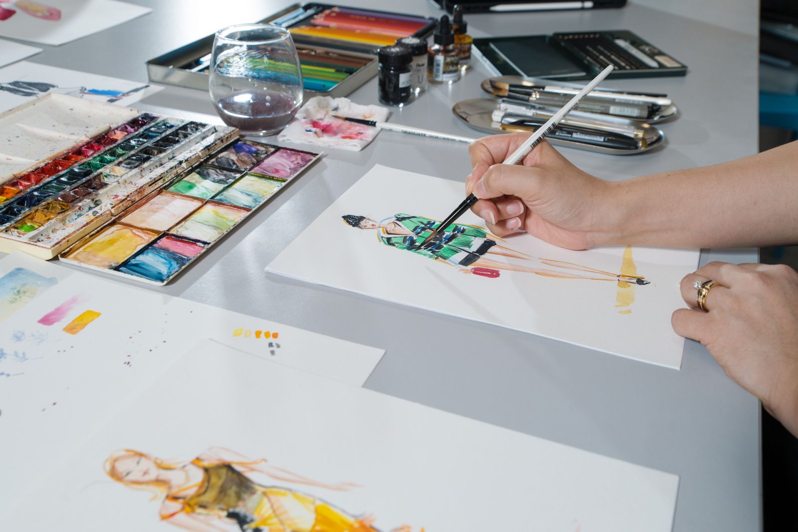 Tan also regards English artist, illustrator and author Jason Brooks as a major influence on her work