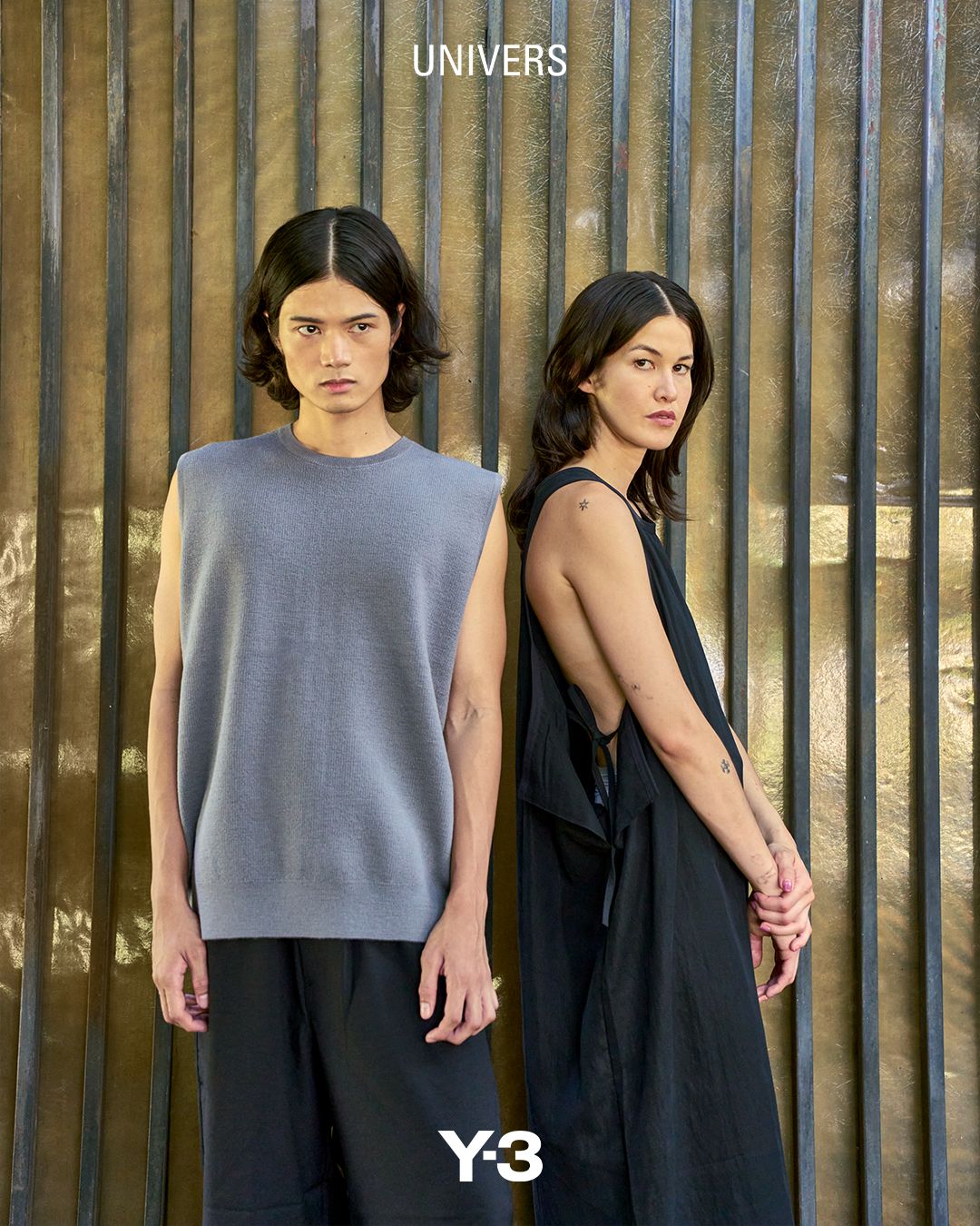 Models don new pieces from Y-3, available at Univers (Photo: Univers)