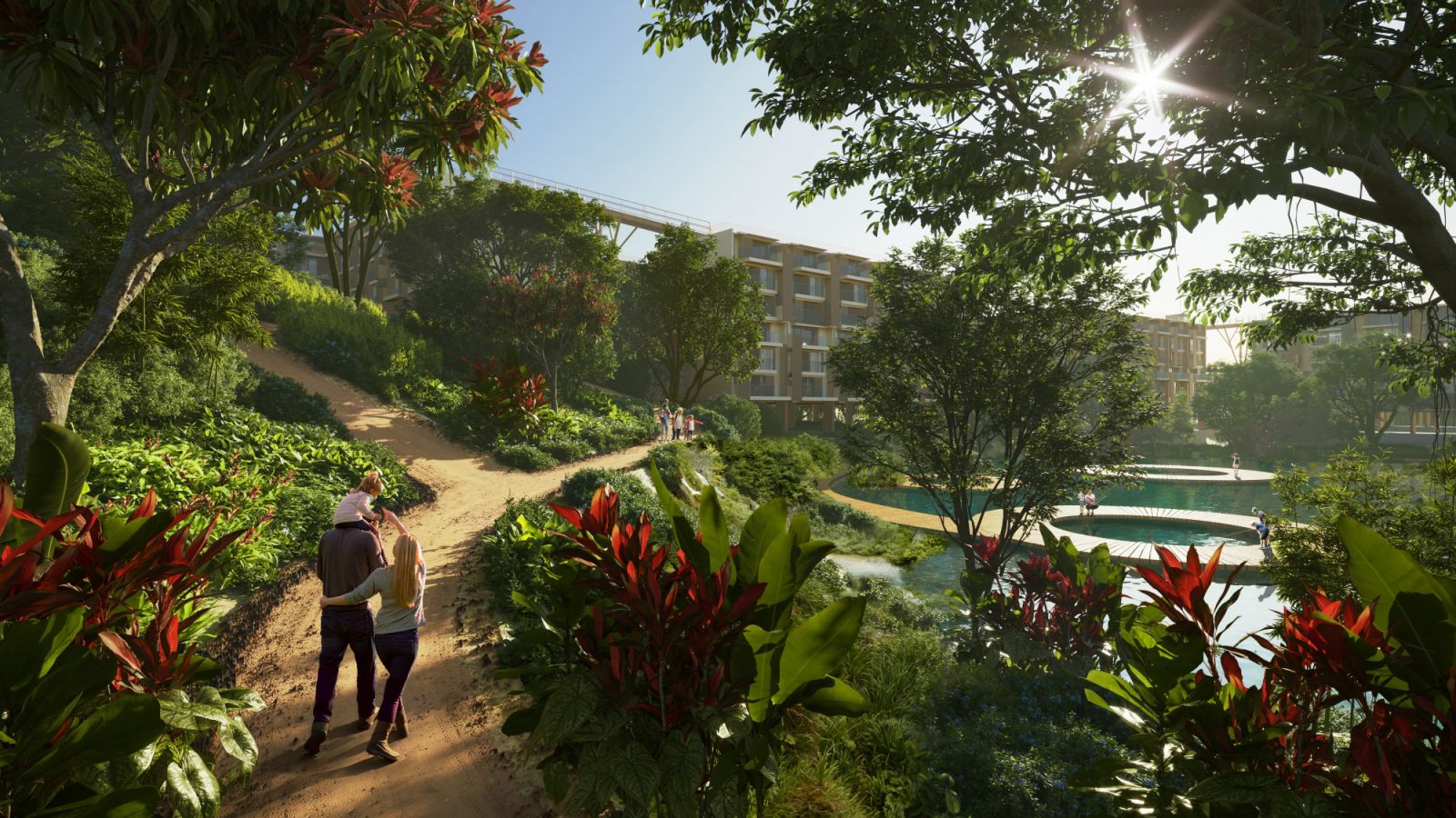 เส้นทางเดิน-วิ่งเทรลในโครงการ Laguna Lakelands (ภาพ: Banyan Group)